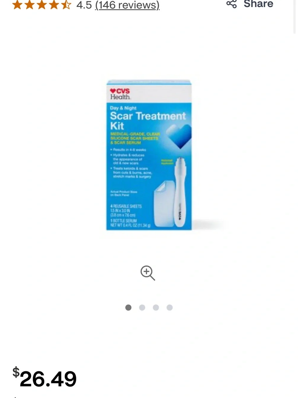 2 New Kits CVS Day And Night Scar Treatment Retails Retail $ 52